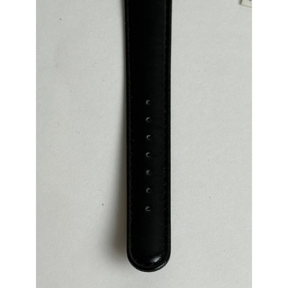 Disney‎ Channel Goofy Special Edition Watch Black Leather Band Gold Tone New